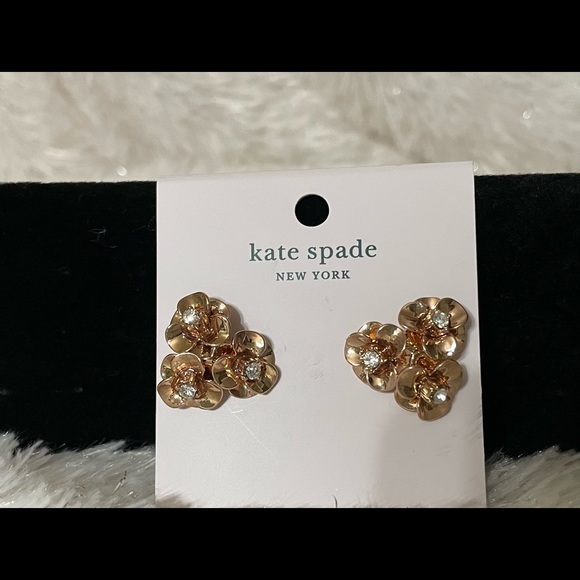 Kate Spade flower earrings, NWT - Picture 6 of 9